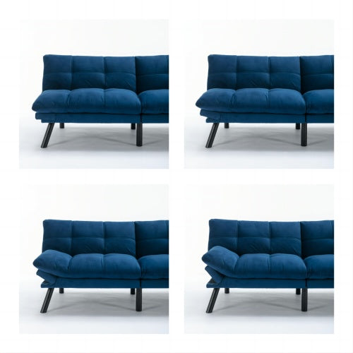 Marineblaues Klappbares Modernes Sofa-Bett