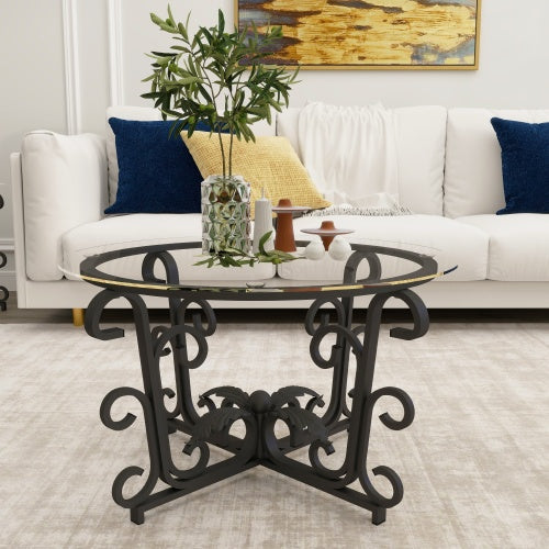 Contemporary Glass Table Set