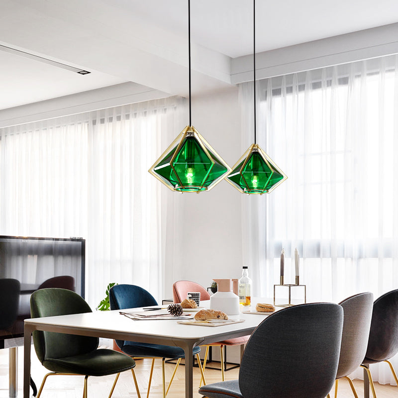 Postmoderne Bleiglas-Esszimmer-Lüster
