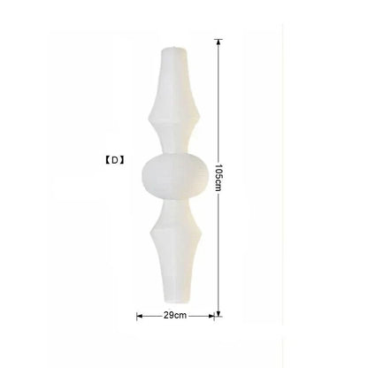 Akari-Style White Paper Wabi-Sabi Pendant Light - Decorbites