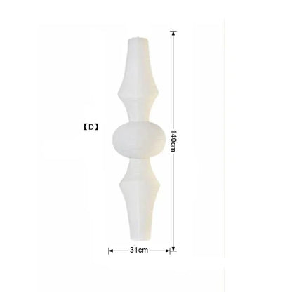 Akari-Style White Paper Wabi-Sabi Pendant Light - Decorbites