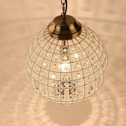 Antique brass crystal empire ball chandelier with metallic frame and adjustable chain for modern vintage decorbites crystal empire