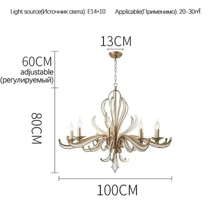 Antique brass french candle design pendant lighting with five crystal candle style lights for dining room decorbites french candle