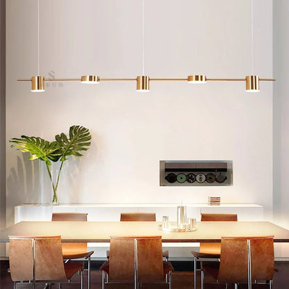 Art Deco Black and Gold LED Pendant Light - Decorbites