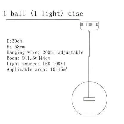 Sleek modern led pendant light with round minimalist disc shade and adjustable wire for art deco glass bubble chandelier decorbites art deco