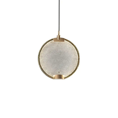 Art deco lavender decorbites glass horo led pendant light with frosted glass shade and brushed brass accents for kitchen decor