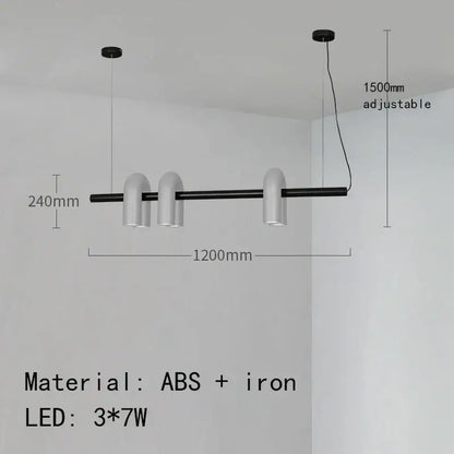 Modern black and white art deco metal industrial chandelier with three curved lampshades for dining room decorbites art deco