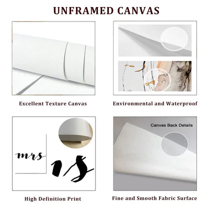 White unframed canvas with fine smooth texture for decorbites™ attack on titan final season poster manga canvas art