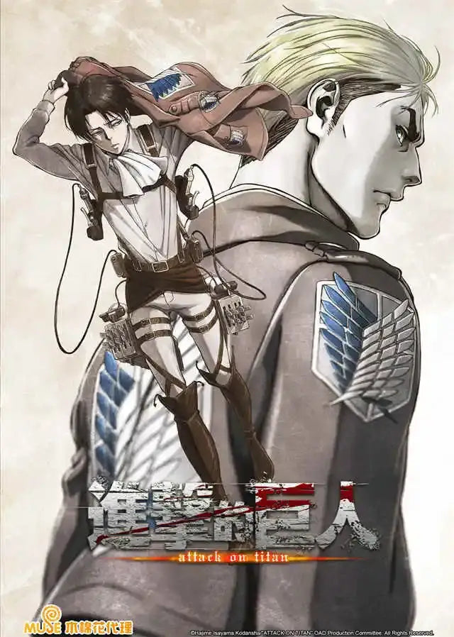 Decorbites™ anime attack on titan final season poster featuring stylized titan final season manga canvas painting