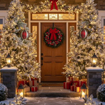 4-teiliges Set aus 4,7-Zoll-Weihnachtskugeln aus Glas, festliche Baumschmuck-Dekorationen, Dekorationsbedarf für Partys, Versand durch FBA, Verkauf auf der Temu-Plattform verboten