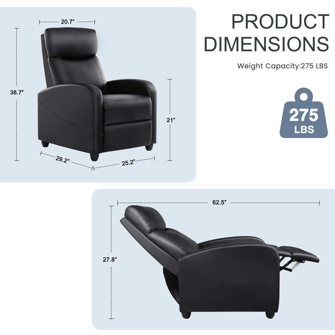 Liegesessel PU-Leder Liegesofa ohne Massage