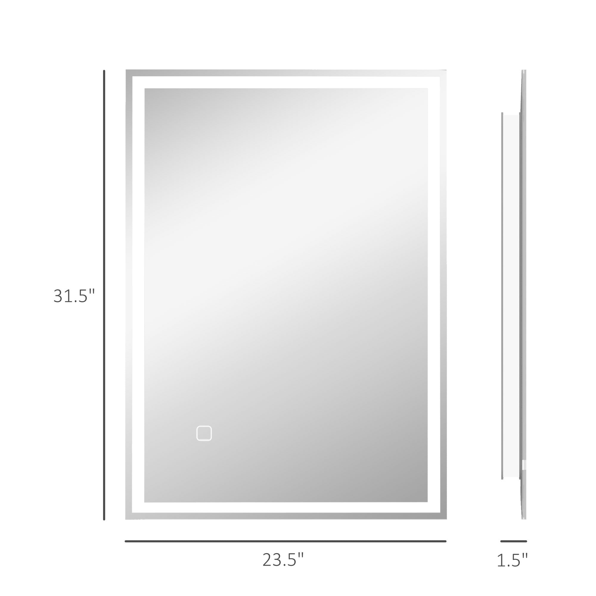 LED Rectangular Bathroom Mirror