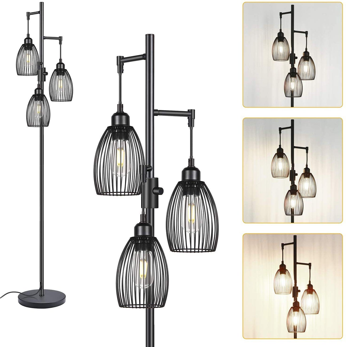 Amerikanische Vintage-Industriestil-Eisenstehlampe