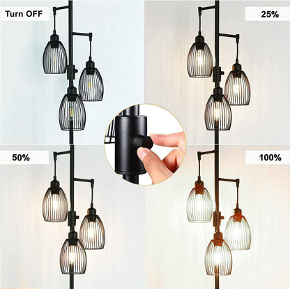 Amerikanische Vintage-Industriestil-Eisenstehlampe