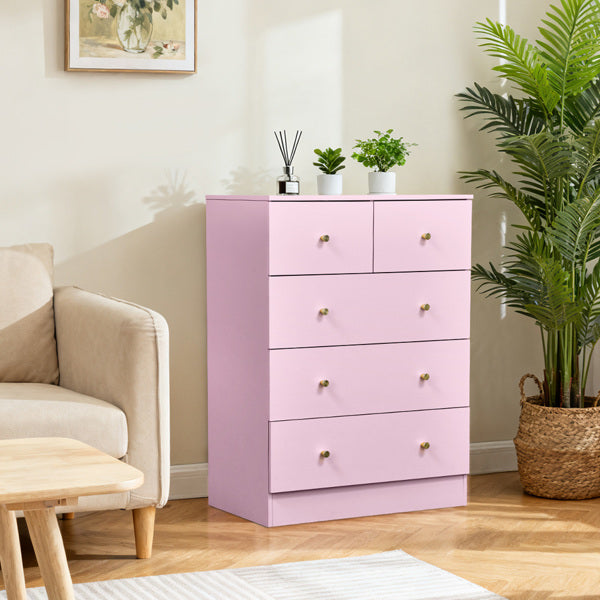 MacaronPink Melaminplatte, Schubladenschrank