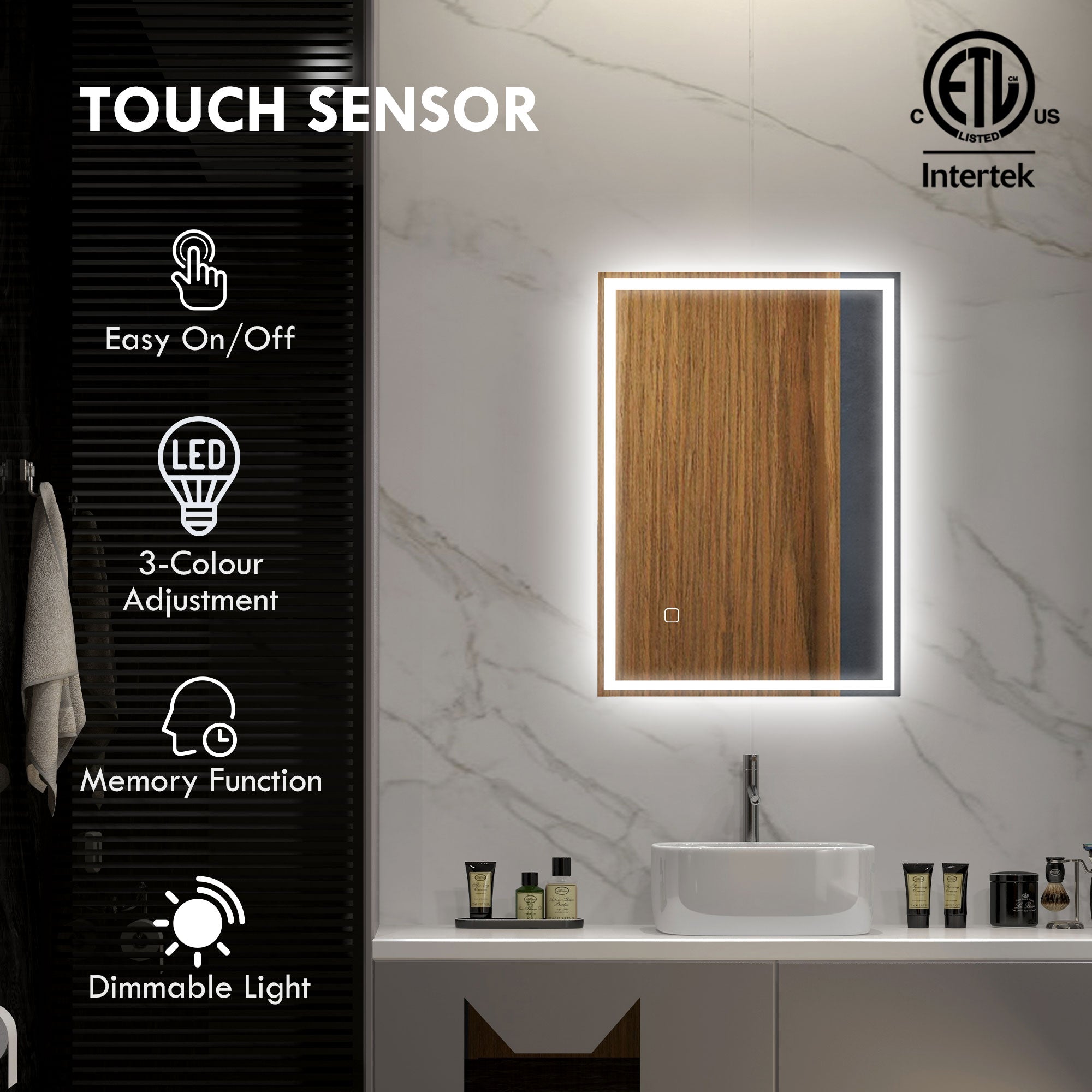 LED Rectangular Bathroom Mirror