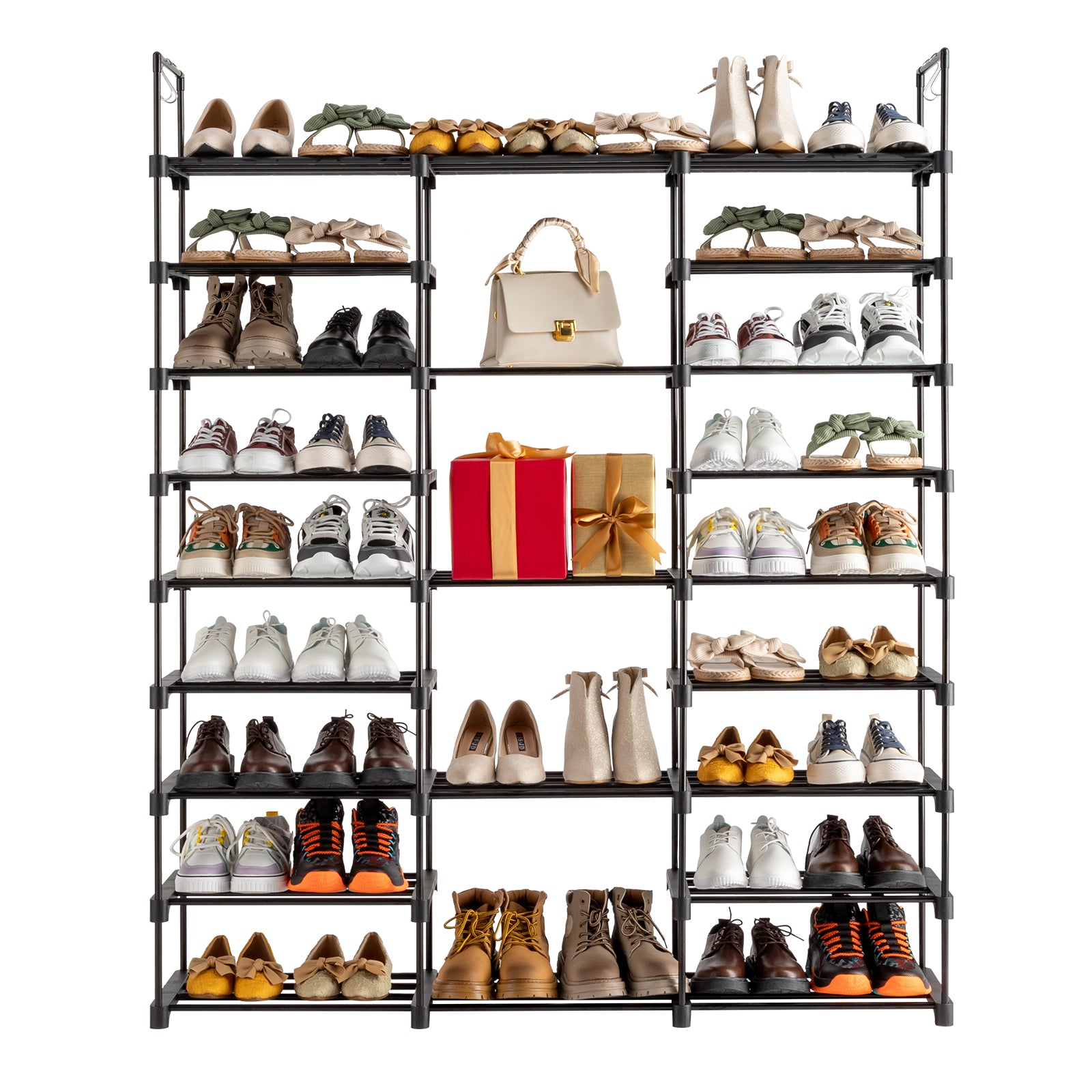Wooden Entryway Shoe Rack