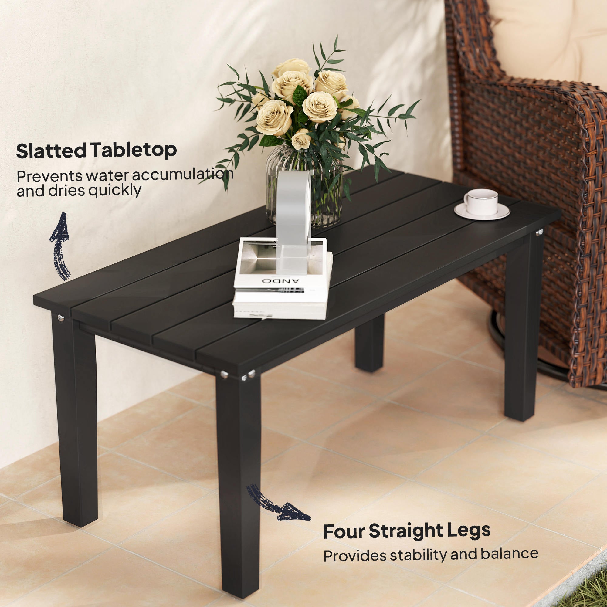 Brown Outdoor Coffee Table