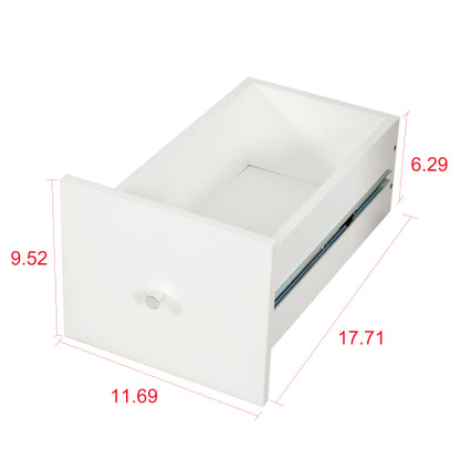 70,87 H Display-Schrankschrank, 4-stufiges Regal, 3 seitliche Schubladen, moderner hölzerner hoher Bücherregal-Bücherschrank für Wohnzimmer und Home-Office