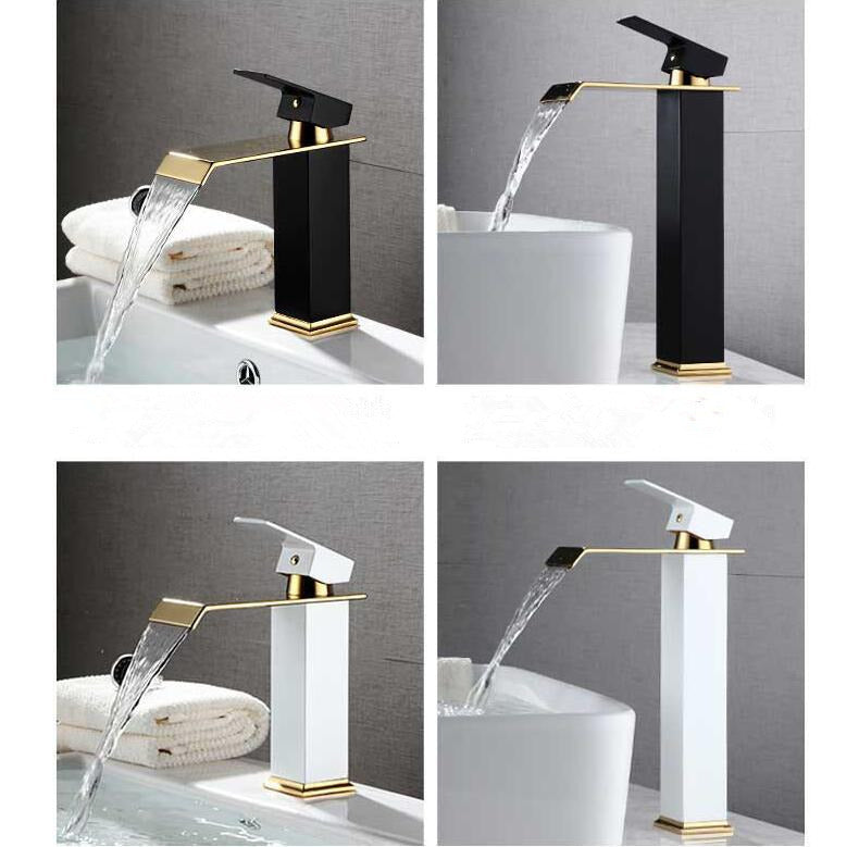 Schwarzer Gold Beckenarmatur Platinarmatur