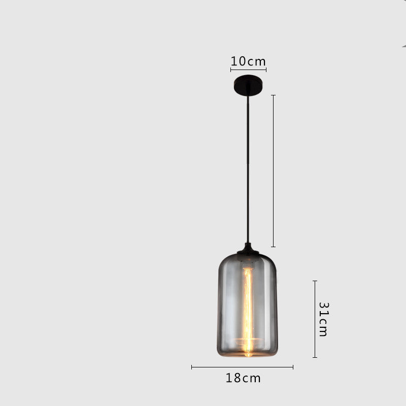 Esszimmer-Kronleuchter Kunstbeleuchtung Glas Ein-Kopf-Kleiner Kronleuchter LED-Lampen