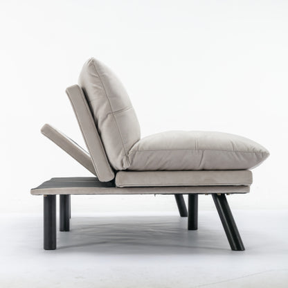 Cremefarbene umklappbare moderne Sofa-Bett
