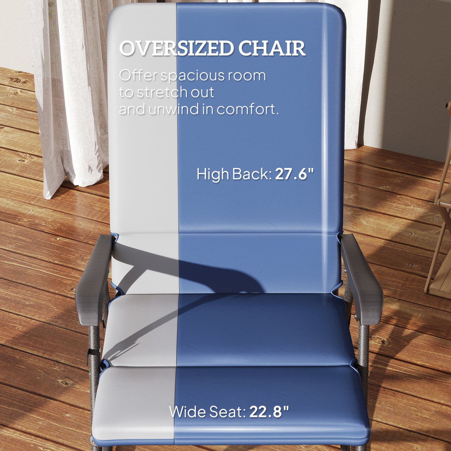Schaukelstühle für draußen, Set aus 2
