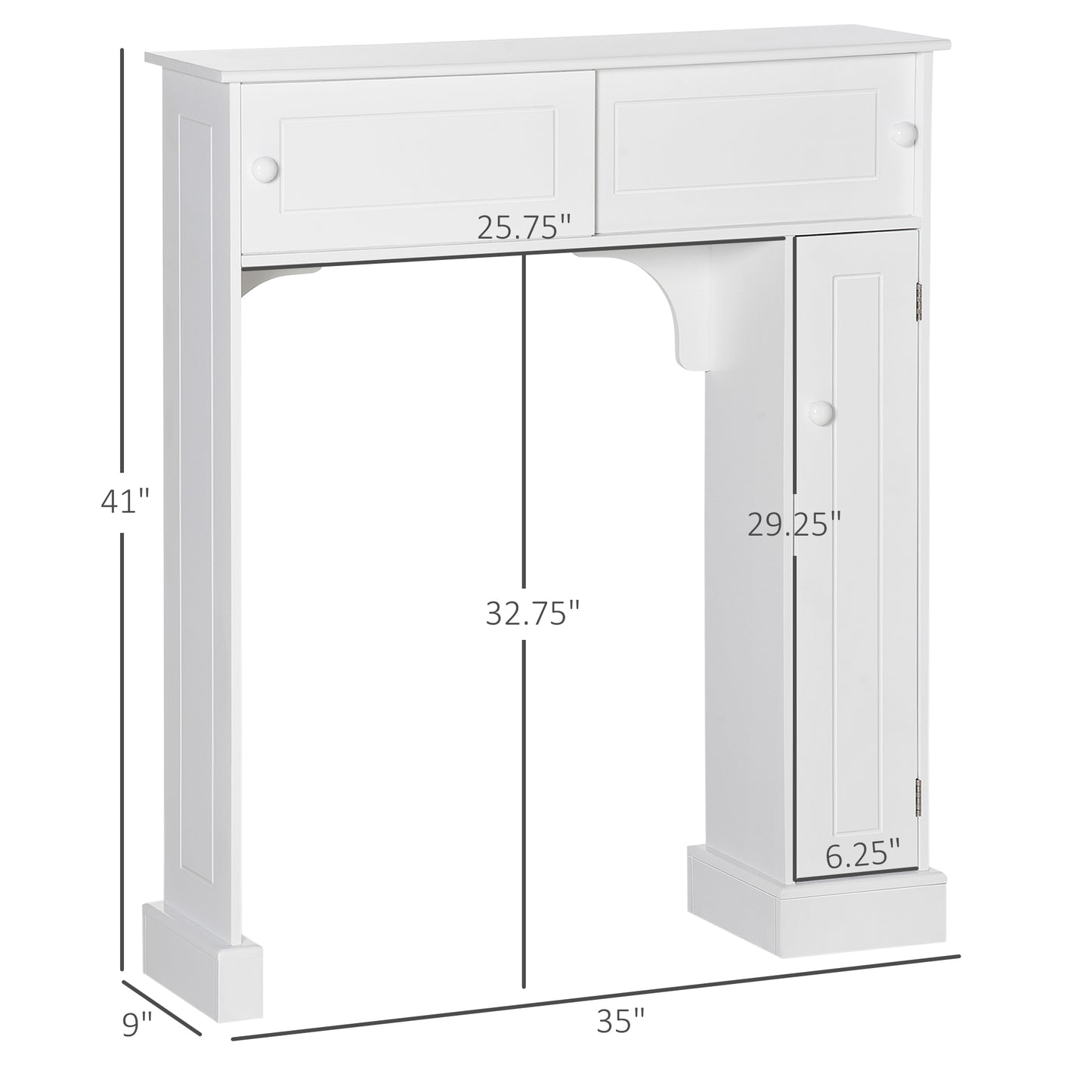 Badezimmerschrank über der Toilette