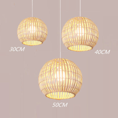 Bambus-Kunstlampe Kreative Kunst-Rattan-Kronleuchter