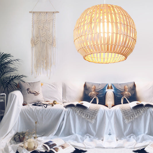 Bambus-Kunstlampe Kreative Kunst-Rattan-Kronleuchter