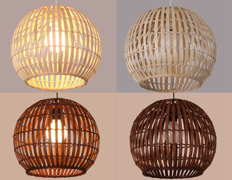 Bambus-Kunstlampe Kreative Kunst-Rattan-Kronleuchter