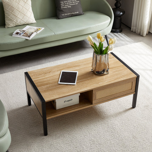 Natural Rattan Coffee Table