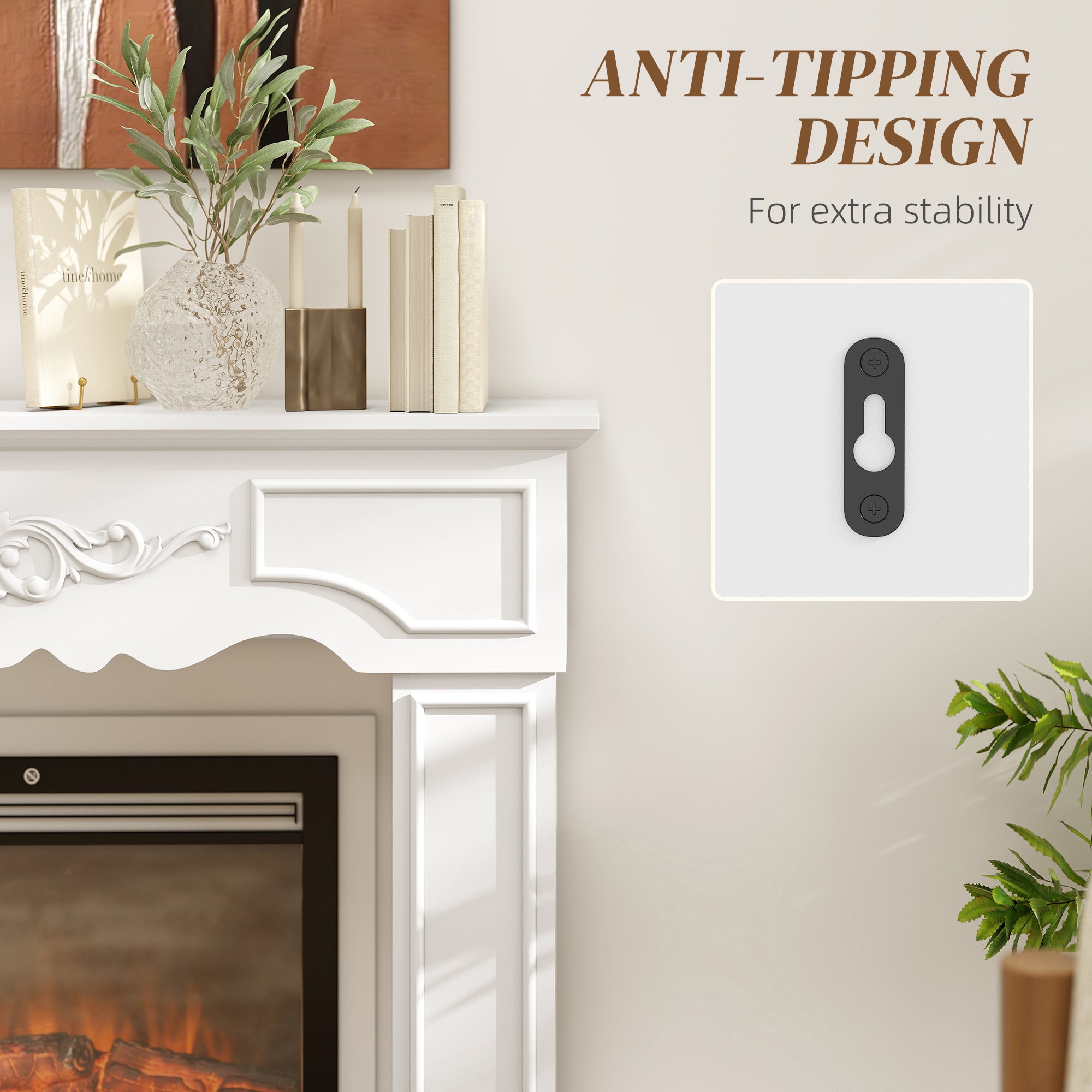 Baroque Decorative Fireplace Mantel