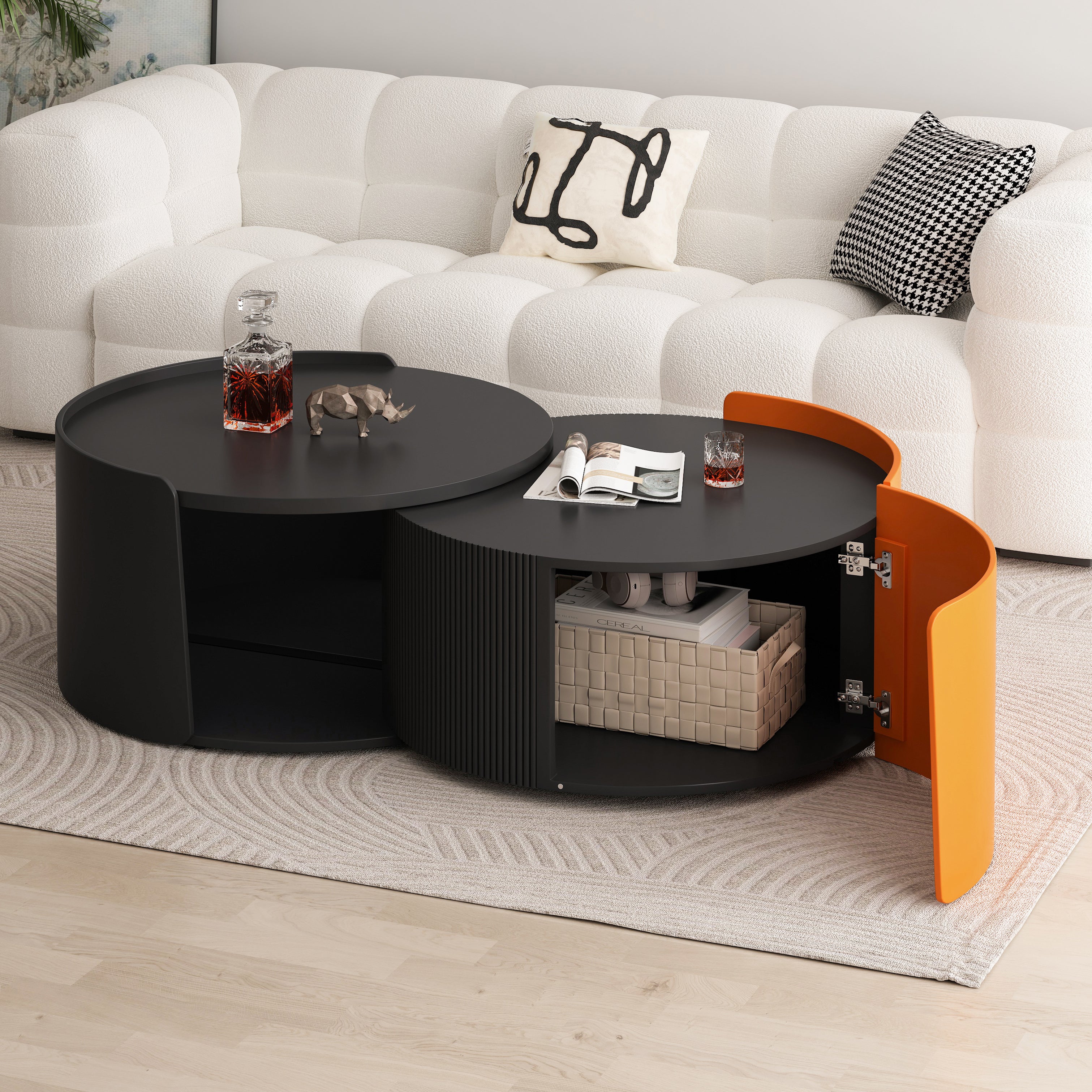 Black Round Nesting Tables