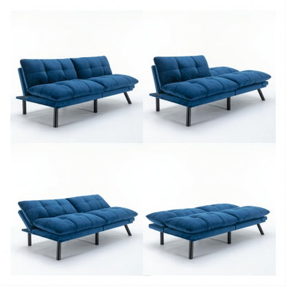 Marineblaues Klappbares Modernes Sofa-Bett