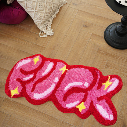 Farbteppich für das Schlafzimmer - rutschfeste, saugfähige Fußmatte für das Badezimmer - niedliche, waschbare kleine Duschmatte - ästhetische, moderne Heimdekoration Geburtstagsgeschenke, Erntedankfest-Dekoration, Weihnachtsdekoration, Heimdekoration