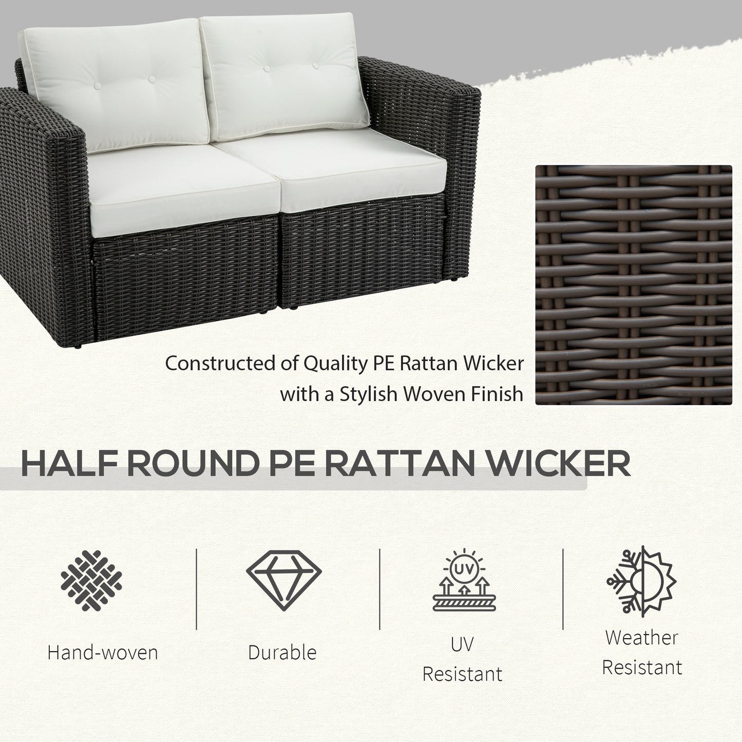 2-teiliges Patio-Ecksofa-Set