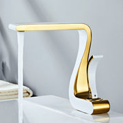 White Gold Copper Faucet