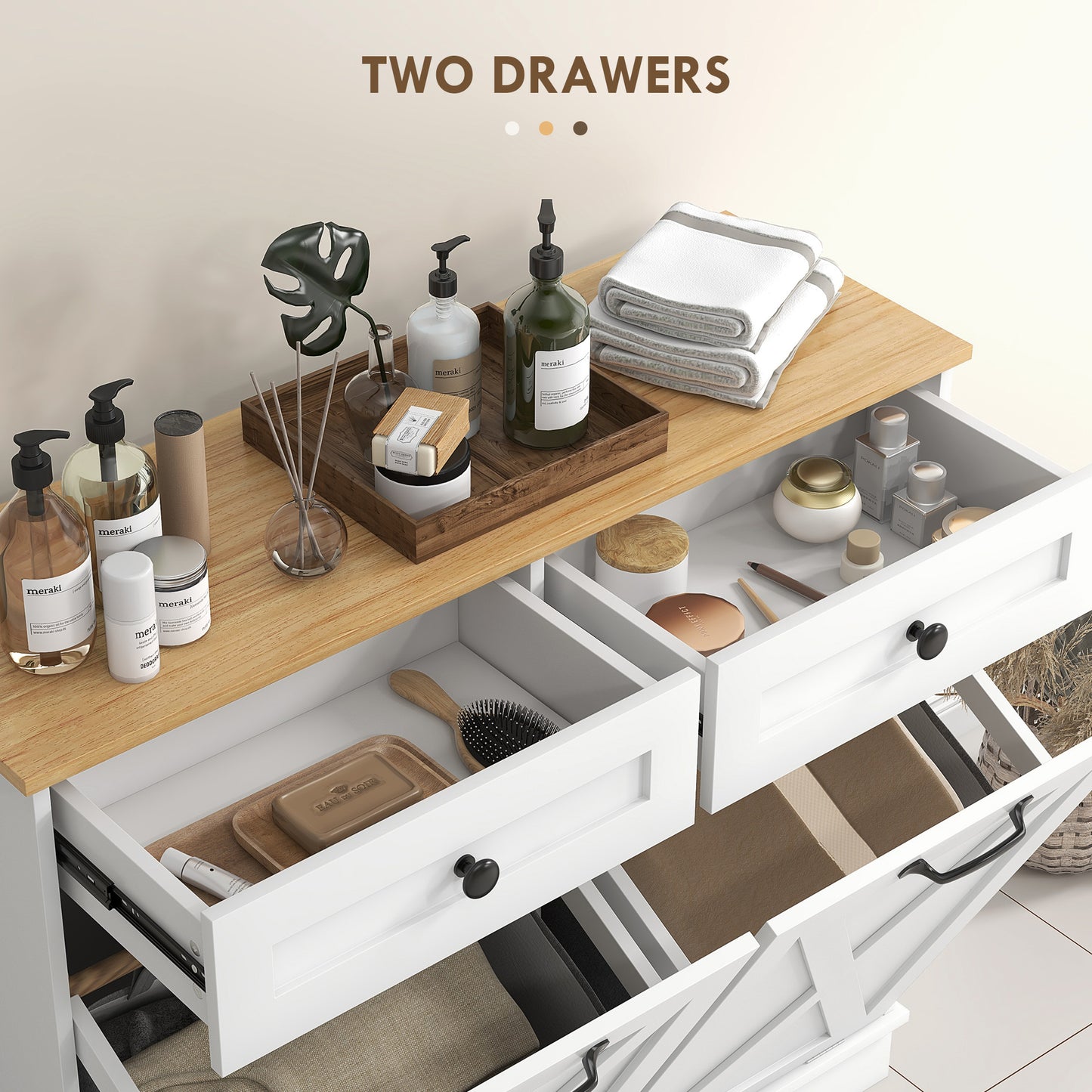 Klappbarer Wäschekorb-Schrank