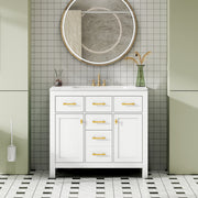 White Ceramic Vanity Sink