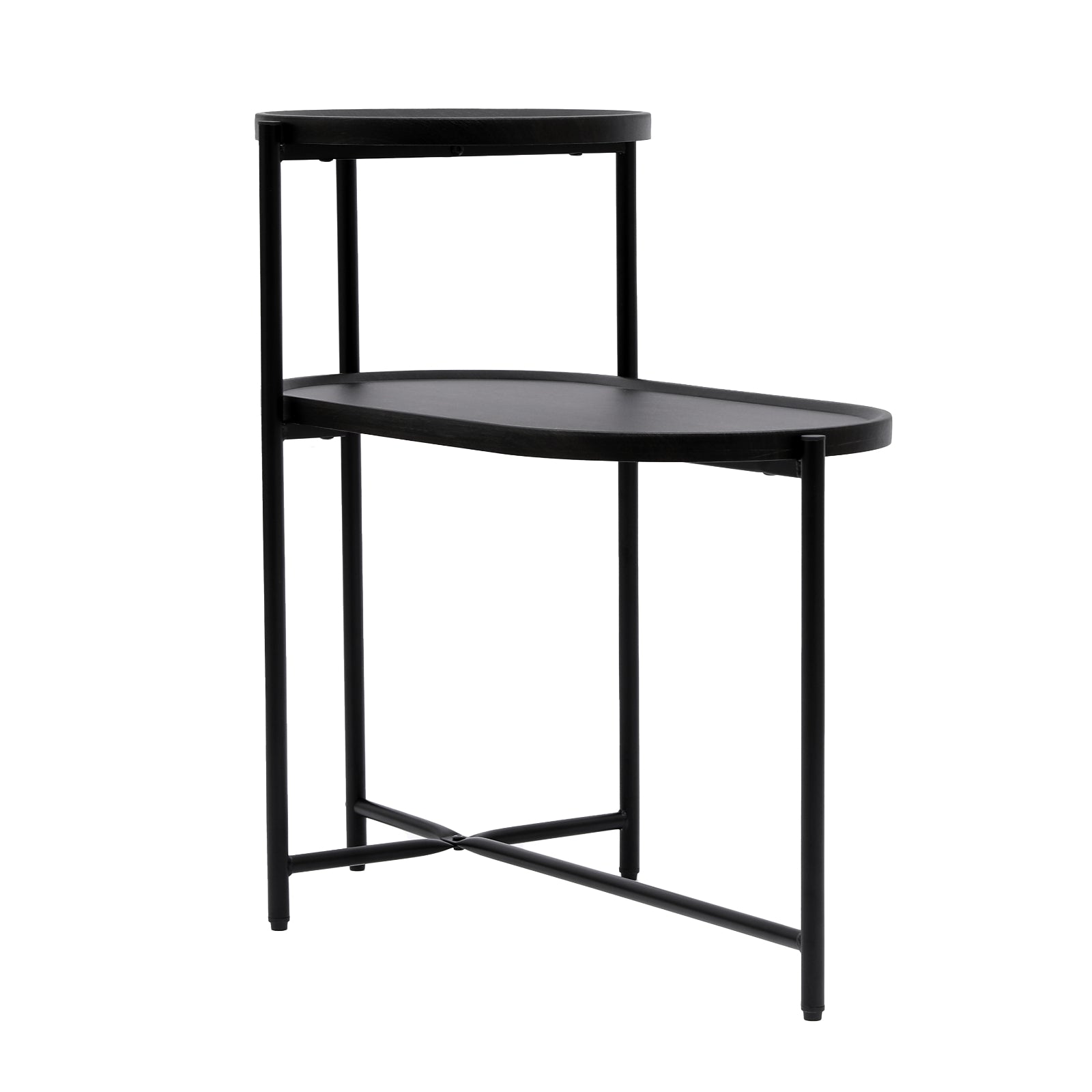 Metal Oval End Table