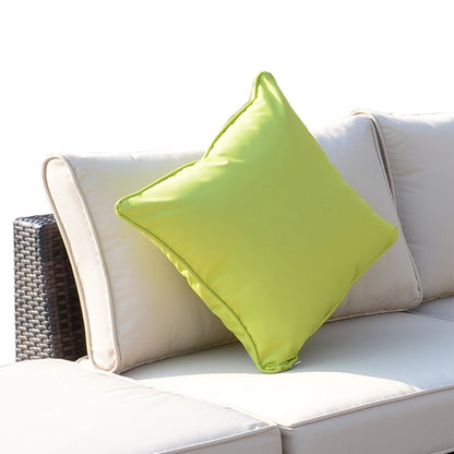Outsunny 8-teiliges PE-Rattan-Ecksofa-Set mit dicken Polstern, Aluminium-Außentisch-Rattan-Gartenmöbel-Set mit Glasplattentisch, keine Montage erforderlich, gemischtes Braun