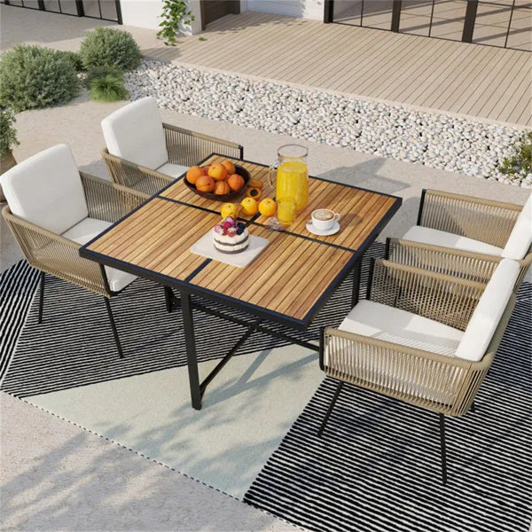 Acacia Metal Outdoor Table