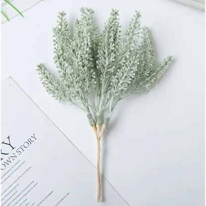 Beige decorbites golden wheat artificial plants with pale green feathery leaves for living room decor