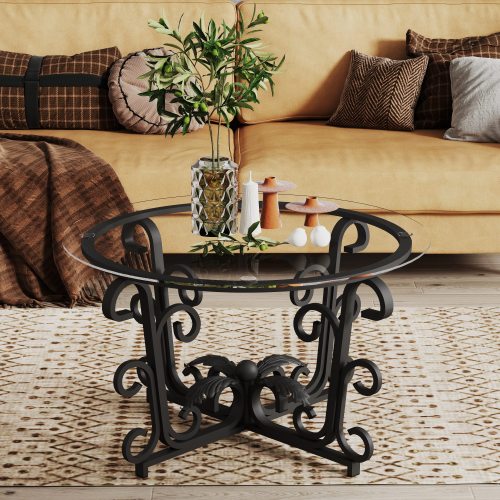 Contemporary Glass Table Set