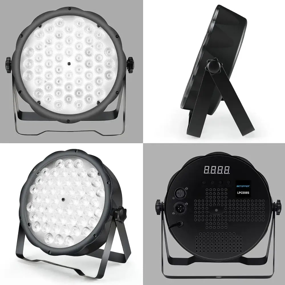 Black gettoffset lpc08s led par light with 42 white leds in durable housing from decorbites big dipper rgb stage set