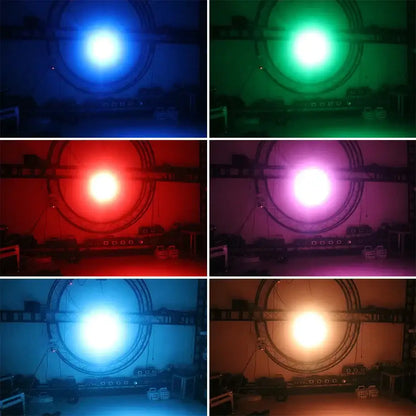 Black 4x8w mini rgbw led stage par light emitting vibrant blue green red purple cyan and warm white illumination