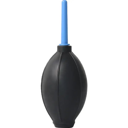 Black rubber cleaning brush blower with a blue plastic nozzle for coffee grinder cleaning brush set kitchen use