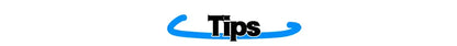 Blue curved line graphic with bold tips text below, related to decorbites black cat starry night canvas wall art product