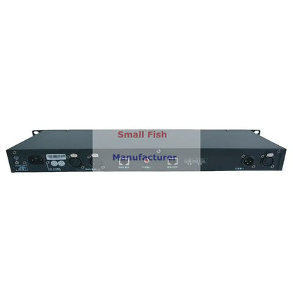 Black metal rack-mount dmx512 controller 1u easy console with multiple ports for lighting shows by small fish manufacturer